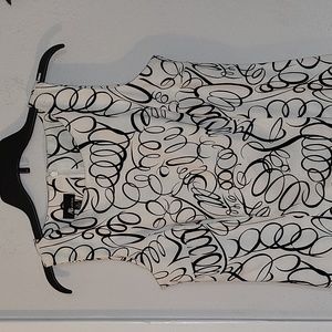 AB Studio Black & White Dress